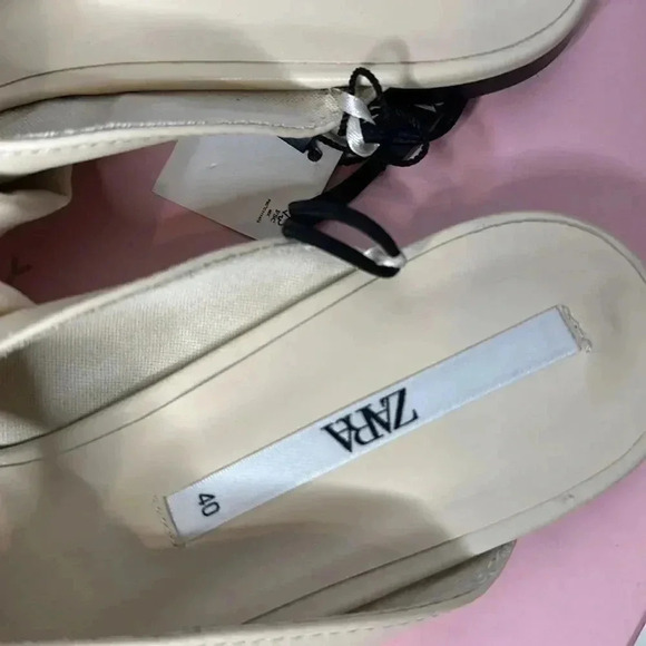 Zara Cream Bow Mule - Picture 8 of 9